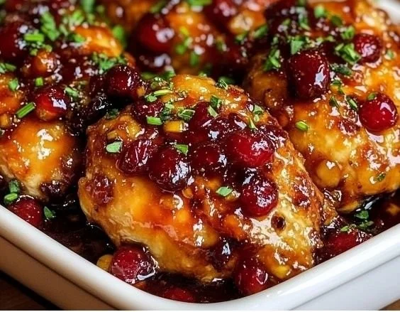 Cranberry Orange Glazed Chicken