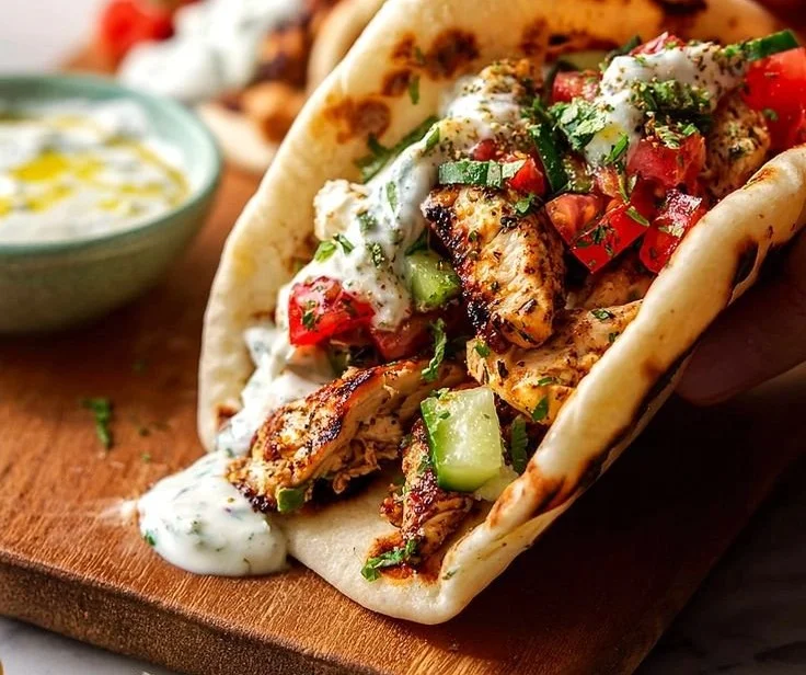 Quick Mediterranean Chicken Tacos